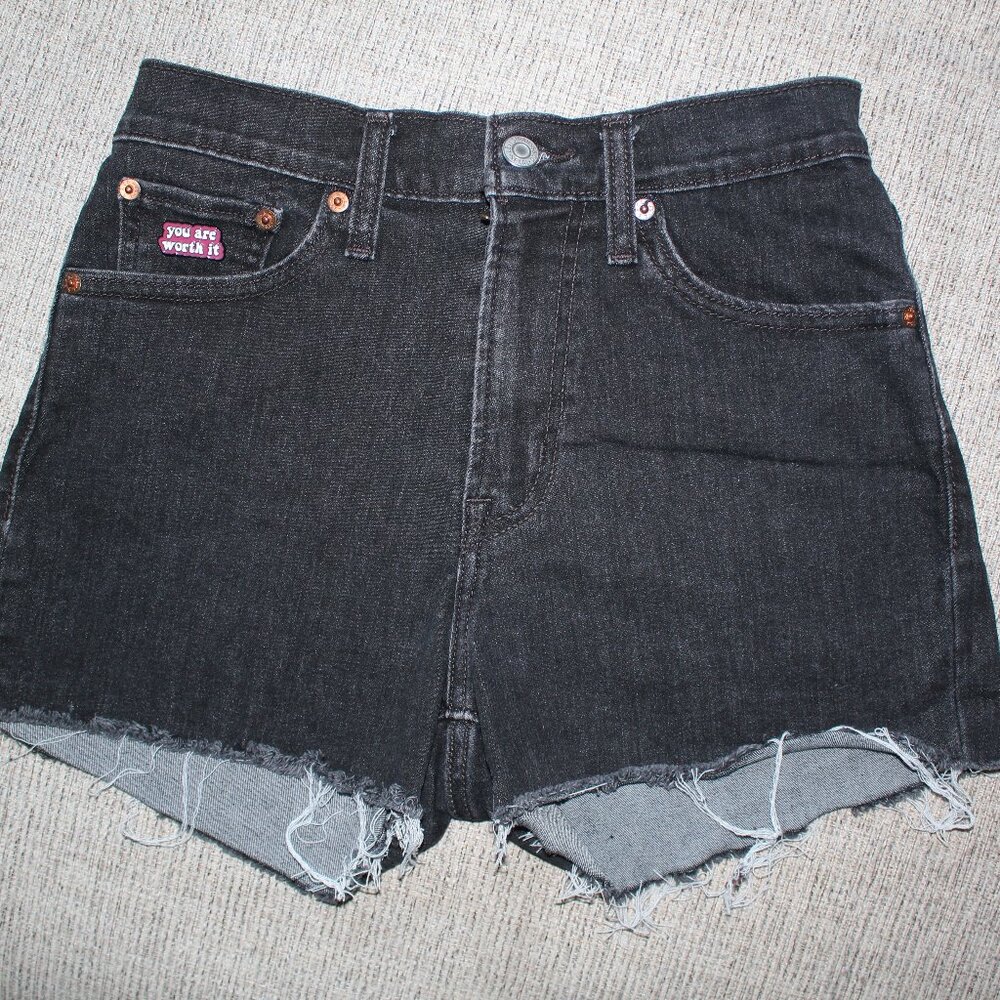 LEVI's High Rise Denim Shorts (Size 27)